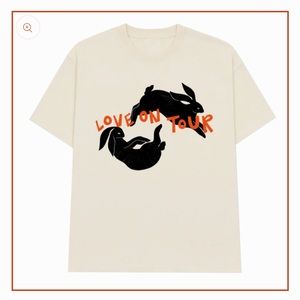 Harry Styles Love on Tour jump tee official merch